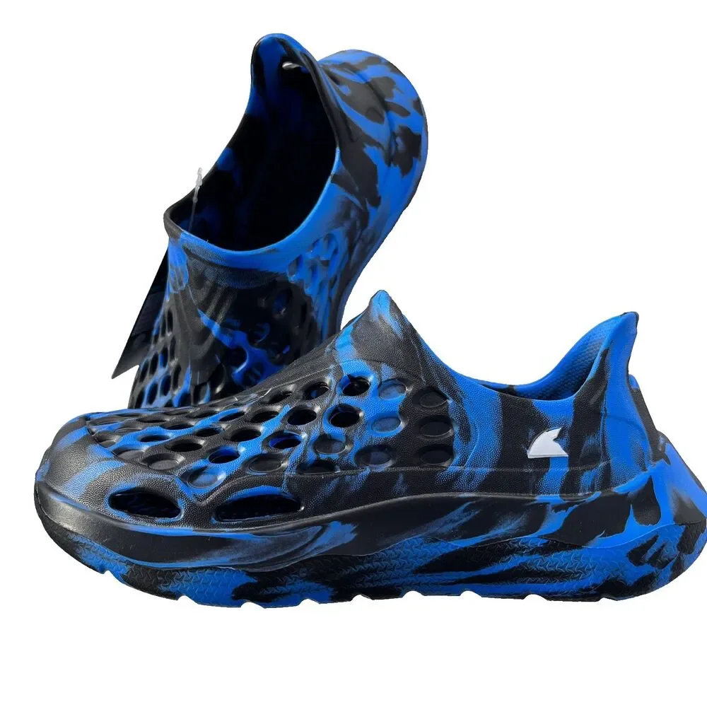Rugged Shark Blue Black‎ Slip-On Water Sneaker Big Boys Size 13 Vacation Travel